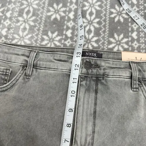 NYDJ NWT Sheri Slim Ankle Curve Shaper Islandpine Gray Size 18 Inseam 27"