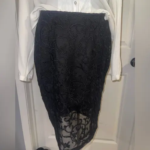 Love Culture  Black Lace Pencil Skirt NWT size medium