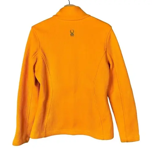 Spyder Endure Tangerine Bright Orange Sweater Fleece Lined Jacket L