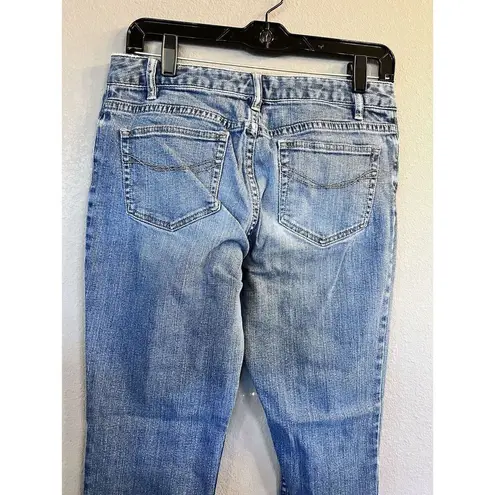 J Jill Jeans Womens 6 Petite Blue Slim Straight Leg Stretch Dark Wash Denim