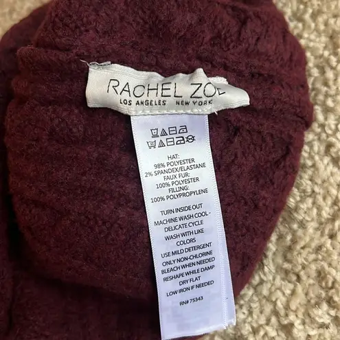 Rachel Zoe Burgundy Beanie