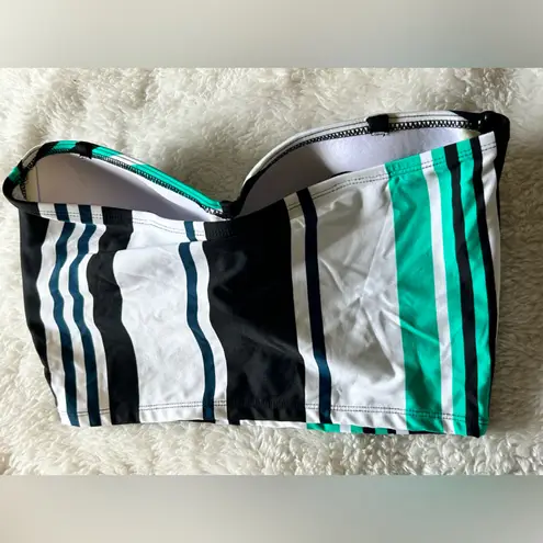 SONNET SHORES Beach Strapless Bandeau Swim Top Size 12 White