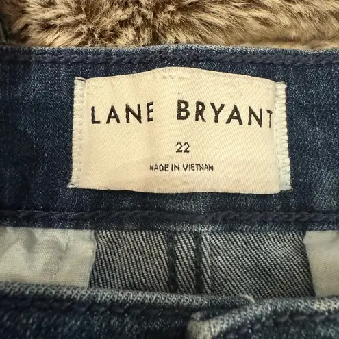 Lane Bryant Dark Wash Wide Leg Jean Size 22