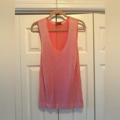 Missoni Metallic Pink Tank Top Size 50 IT