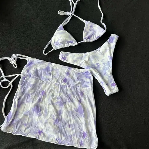 Boutique Purple tie dye three pieces set