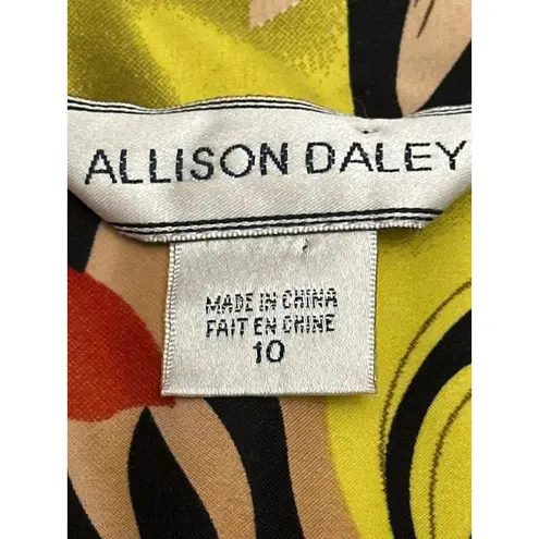 Allison Daley Tropical Floral Button Up Blazer Size 10