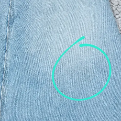 READ Mother Snacks Sugar Cone Maxi Skirt Sweet & Sour Size 26 Light Wash Blue