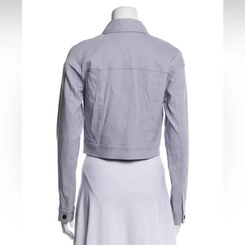 ALC Frank 2 / $30 💜 A.L.C Light Purple Lilac Grey Button Up Black Denim Jacket