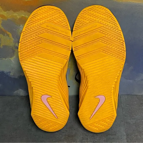 Nike Metcon 5 Black Laser Orange Women's Training Shoes Size 9.5