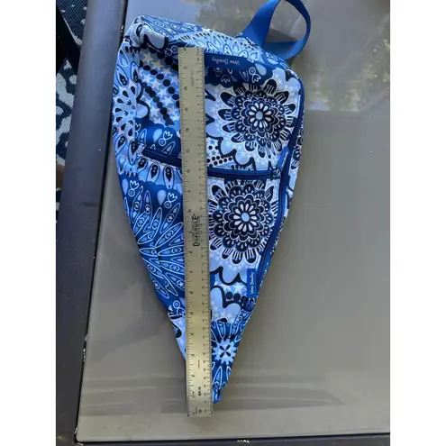 Vera Bradley Essential Sling Backpack Blue Star Medallion EUC