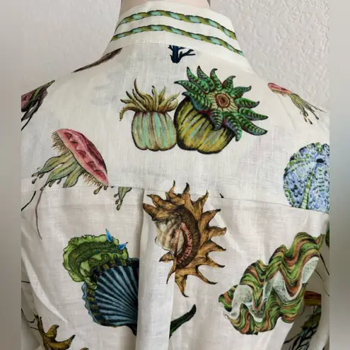 New Alemais Sea Life Print Maxi Dress White Size 4