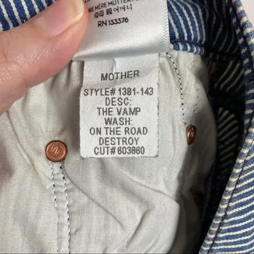 Mother The Vamp On The Road Destroy Wash Ankle Jeans Sz.27 Blue