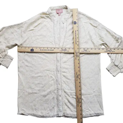 Show Me Your Mumu Journey Tunic Top Womens Small Midsummer Ivory Rayon