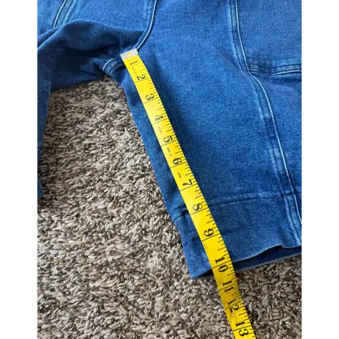 Boden Bermuda Shorts Womens Sz 6 High Waisted Retro Pockets Modest 9 Inch Inseam Blue