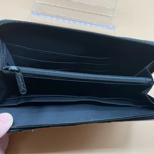 LeSportsac watercolor liquid multicolor rare pastel print zip around wallet