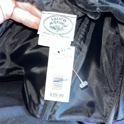 Laura Ashley Vintage 80s Strapless Velvet Purple Ball Gown