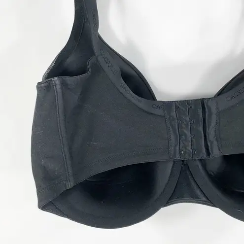 Cacique 40F Bra Black Full Coverage Cotton Knit Plus Size Lane Bryant 106