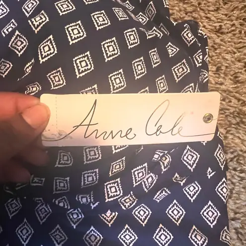 Anne cole Navy Print One Piece Swimsuit Plus Size 24W New With Tags