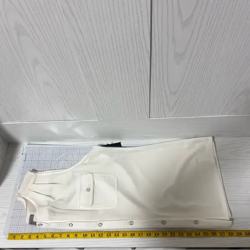 Classiques Entier Shirt Women Size XL White Sleeveless Button Pocket *tiny Flaw - Image 6