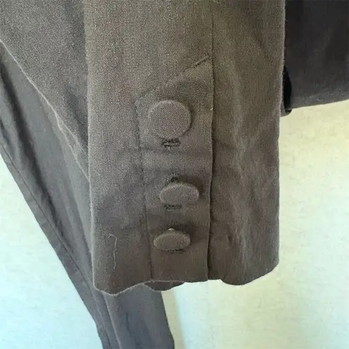 J. Jill M Petite linen blend Black Dress Cropped Pants Casual Button Cuff Detail Size undefined