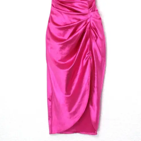 Love j Ruched Hot Pink Dress Size S