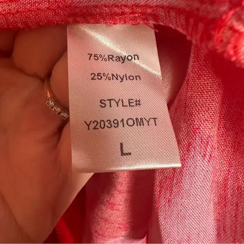 POMANDER PLACE Tuckernuck Hot Pink Ikat Kenzo Dress Size Large