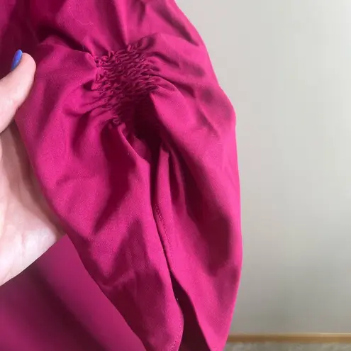 Lafayette 148 maroon shift dress size 12 95% wool