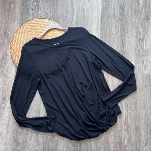 Lululemon  serene Saturday long sleeve top black womens size 8