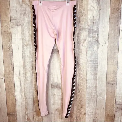 Kappa Medium Pink/Black/White Skin Fit Leggings Compression workout Athletic
