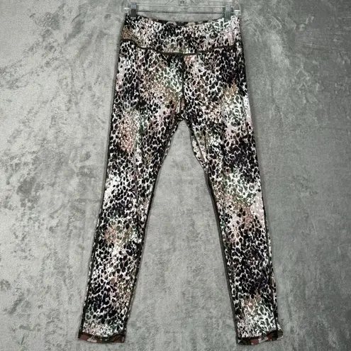 MP Pants Womens Large Brown Green Reversible Leggings Cheetah Camo Casual Gym - Image 6