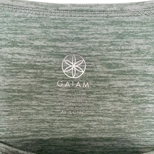 Gaiam Heather Green Long Sleeve Yoga Top