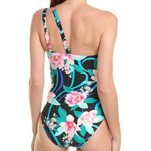 La Blanca Nightfall One Shoulder One Piece Swimsuit Size Small NWT Retail $130