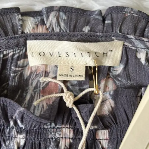 Lovestitch Women’s Nieva Floral Tie Strap Midi Dress size Small