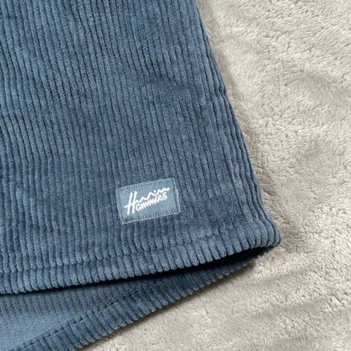 Hammies Corduroy Shorts 26 Blue Elastic Waist Retro Surf Roller Skate Beach