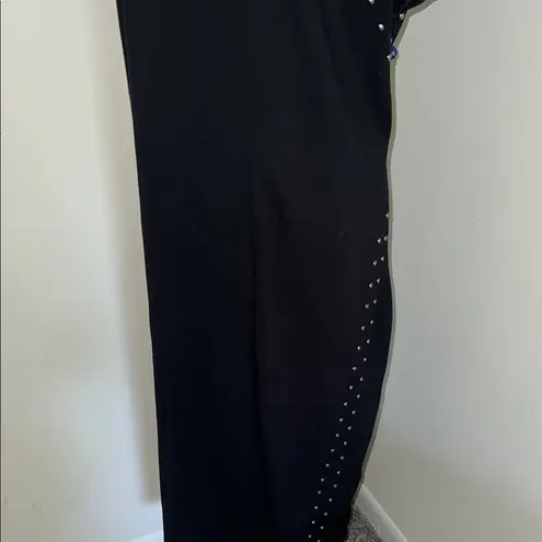 Ashley Stewart Elegant Black Studded Dress