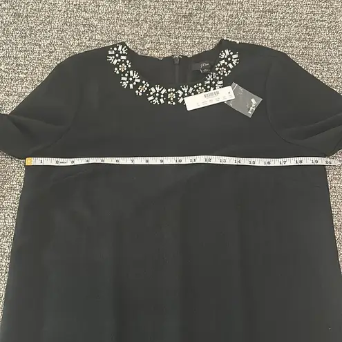 J.Crew NWT  Jewel Embellished Black Dress Sz 10