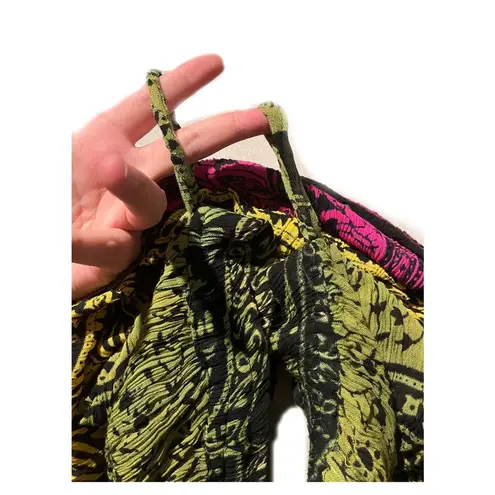 Handmade Unbranded Animal Print Boho Colorful Long Skirt Cut Dress Size Medium-Large