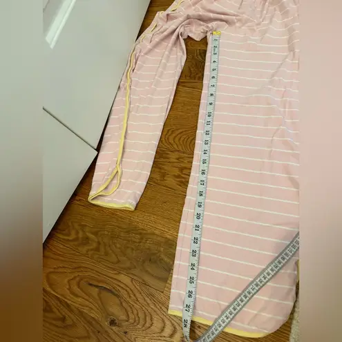 Cosabella Maternity Pima Cotton Pajama Set, size L, pants & tank, pink stripe