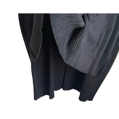 Robbie Bee Ulla Popken Women Tunic Top 20/22 Black Hi Low Hem Ribbed Minimalistic Neutral