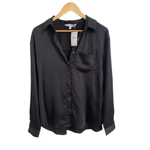 Walter Baker Bella Patch Pocket Shirt Black Size Small NWT