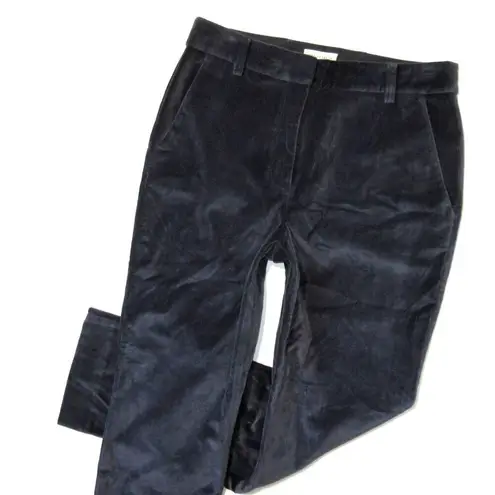 Rebecca Taylor NWT Straight Velvet Crop in Carbon Ankle Pants 6 $350