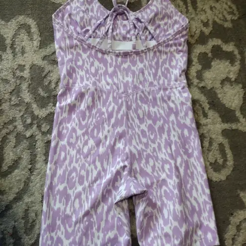 sage collective one piece romper activewear Purple