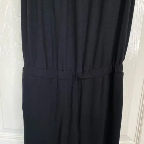 Sundry  Spaghetti Strap Jumpsuit Black Jogger Cuffs Size XS Anthropologie Casual