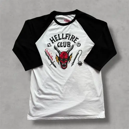 Netflix Stranger Things Hellfire Club Classic 3/4 Sleeve Shirt