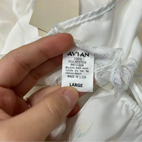 AVIAN LINGERIE Vintage Deadstock Handkerchief Cami Top Size Large Ethereal Fairy White