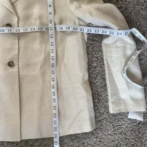 The Works Saks Fifth Avenue Women's Linen Blazer Jacket Career Size 16 Office
