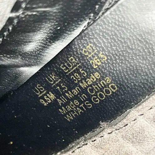 Dr. Scholl's What's Good Wedge Ankle Boots Women's Size 9.5 Black Faux Leather