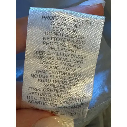 Tibi Jumpsuit Women 4 Blue Tie Waist Sleeveless Boho Cottagecore Ruffle Hem