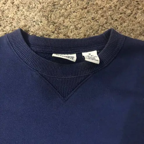 Classic Elements Vintage Sweatshirt Womens S (6-8) Used Dark Blue