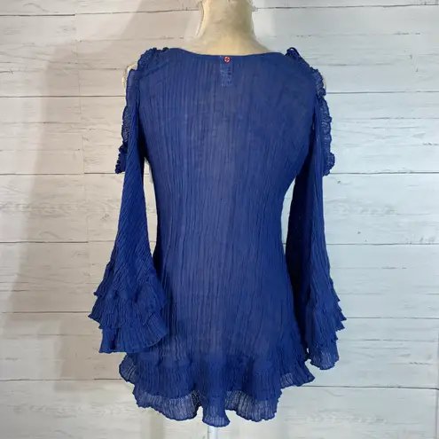 Red Carter cold shoulder swimsuit beach coverup dress tunic size Small (6) READ